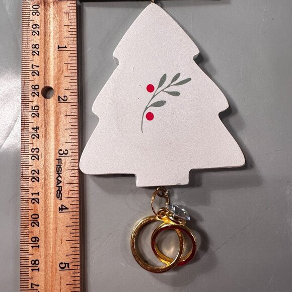 Christmas Shoppe Ornament Tree First Together Bride Groom Wedding Holiday - Picture 4 of 10